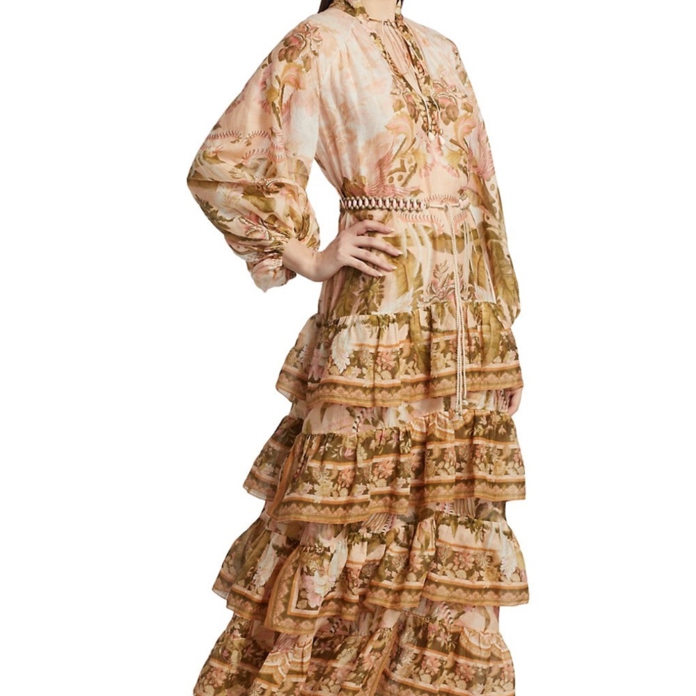 Zimmermann Lyre Tiered Maxi Dress size 3 (8-10)